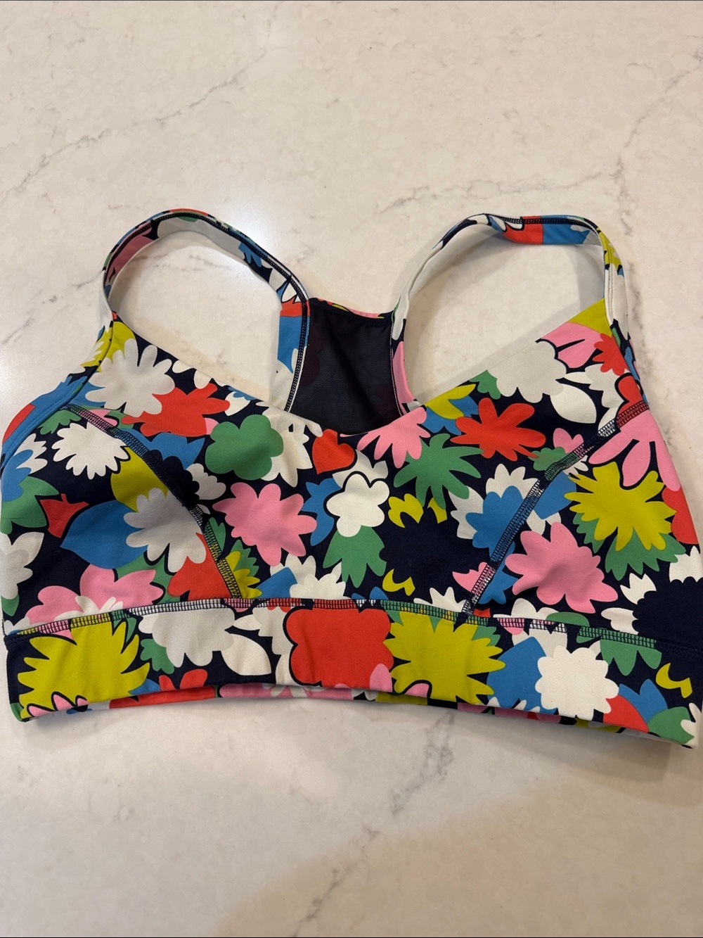BODEN Bright Floral Sports Bra - Multicolor Size 12